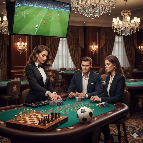 Luxurious Slots Garden Casino Lobby